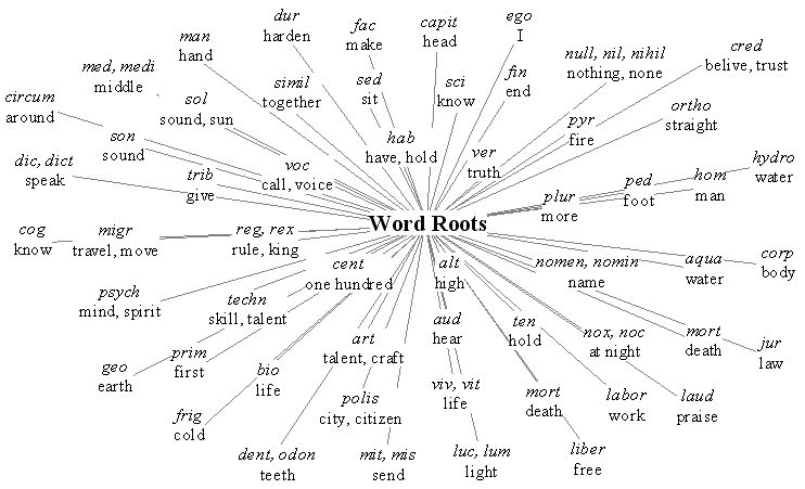 Words with the root word thesis in them